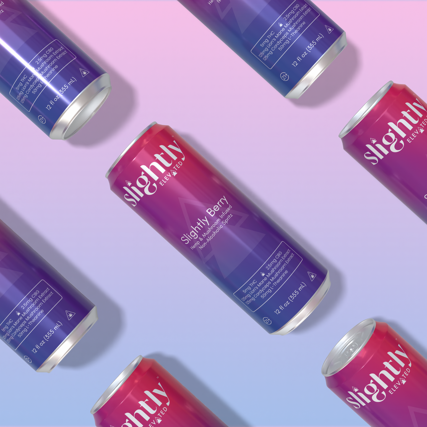 Slightly Berry Hemp & Mushroom Infused NA Spritz