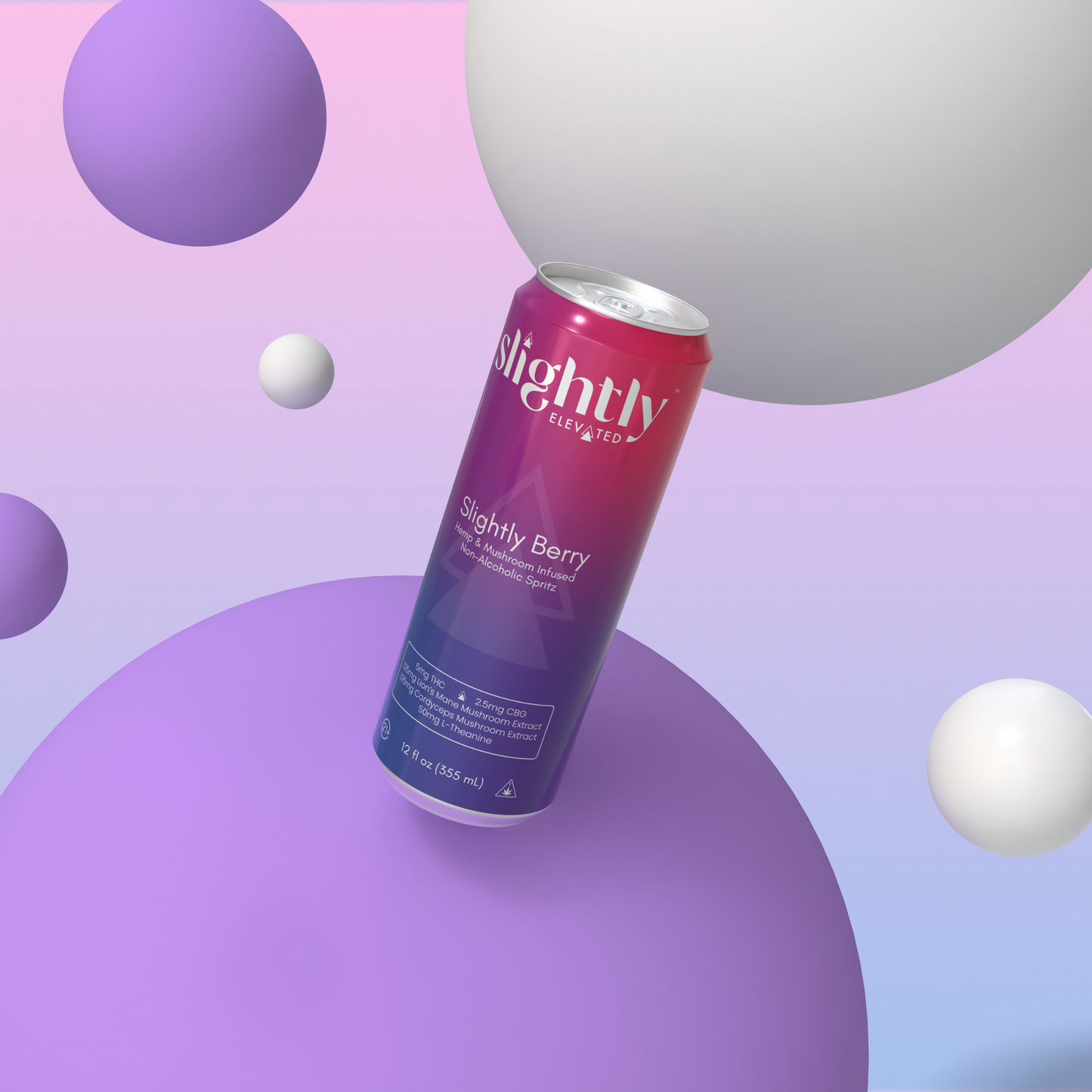 Slightly Berry Hemp & Mushroom Infused NA Spritz
